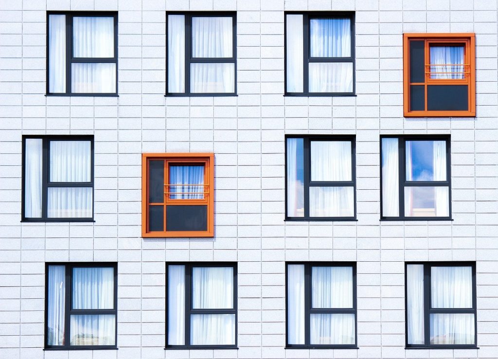 facade, windows, building